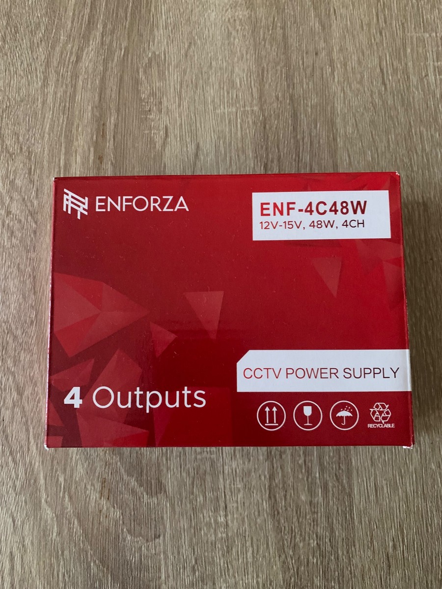 FUENTE DE PODER ENFORZA CCTV 4CH 12V 48W MOD.ENF-4C48 W