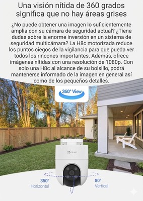 Protección de 360 grados simplemente inteligente EZVIZ H8C