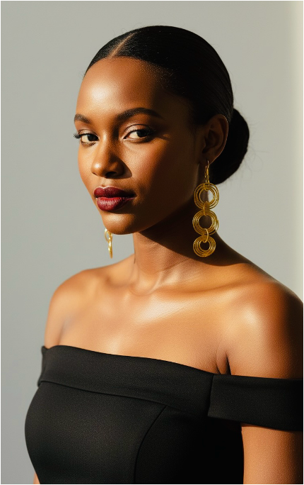 Aura Coil Gold Earrings