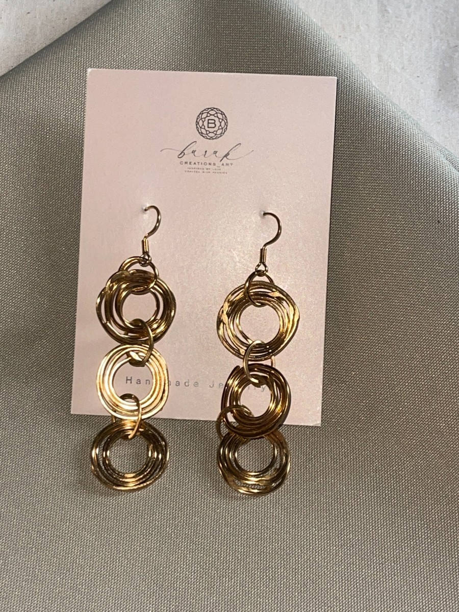 Aura Coil Gold Earrings