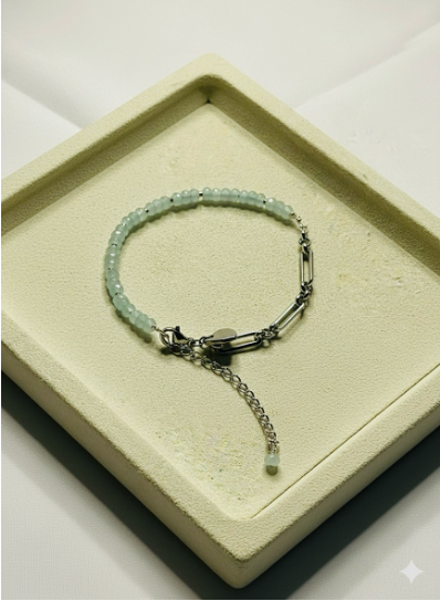 The Rondelle-Steel Duet Bracelet