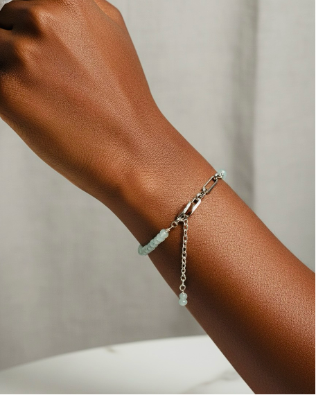 The Rondelle-Steel Duet Bracelet