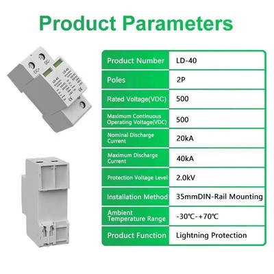 DC SPD 2- 500VDC 20~40KA