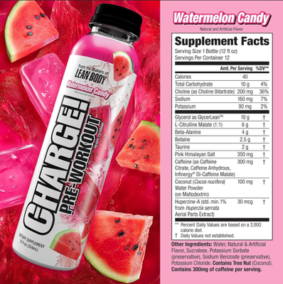 Lean Body Charged! Pre-Workout 6 Pack