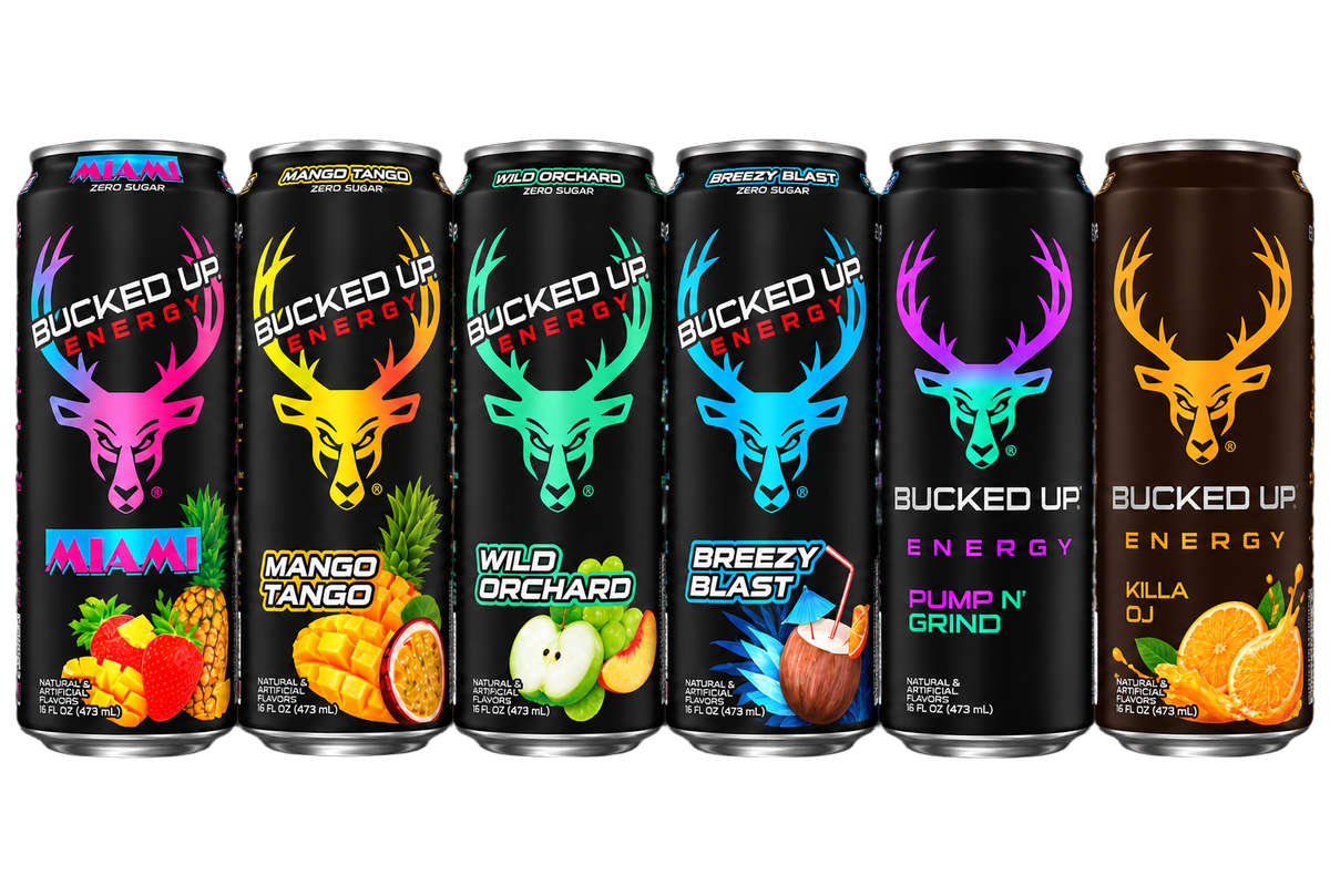 Bucked Up Energy Drink 6 Pack