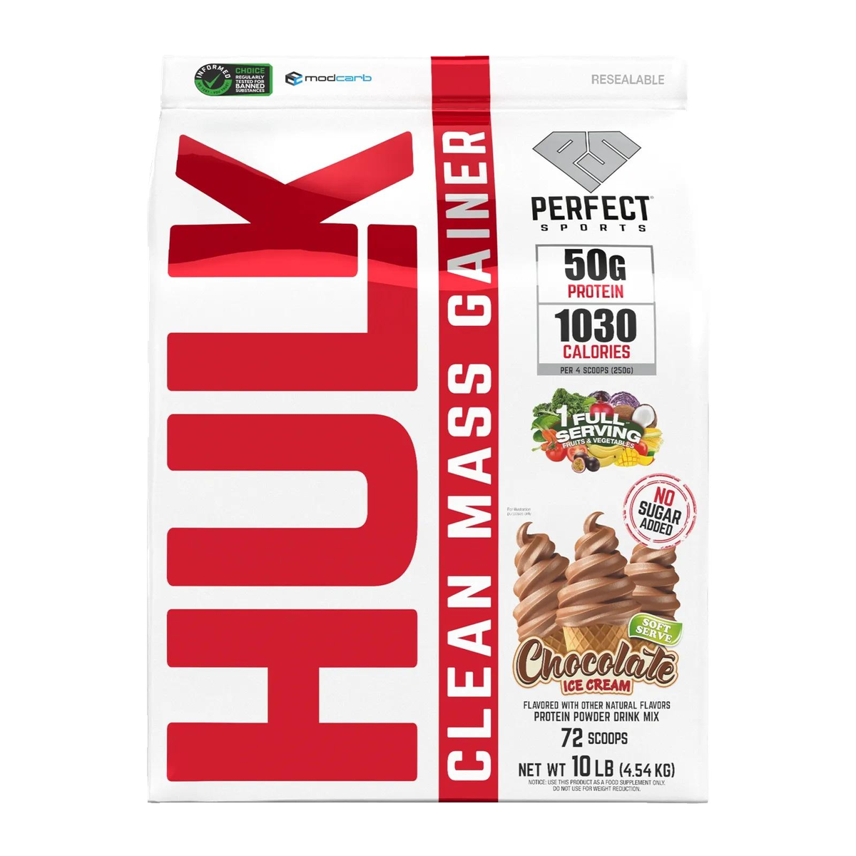Perfect Sports Hulk Clean Mass Gainer 10lb
