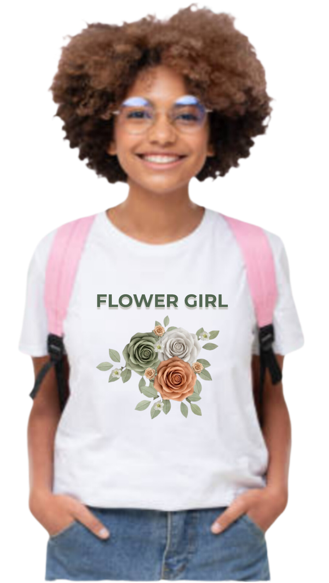 Flower Girl Digital Design Asset – Elegant Floral Theme (Digital Download)