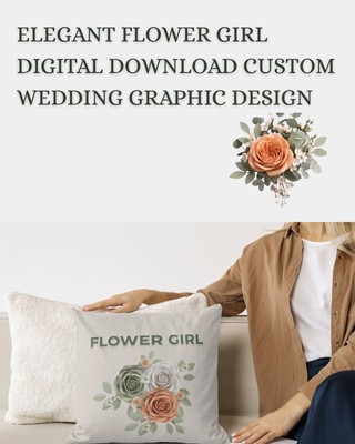 Flower Girl Digital Design Asset – Elegant Floral Theme (Digital Download)