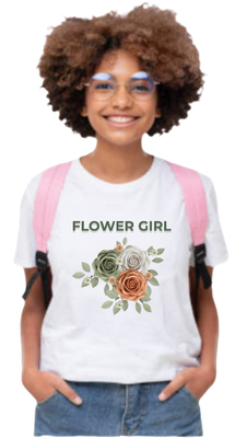 Flower Girl Digital Design Asset – Elegant Floral Theme (Digital Download)