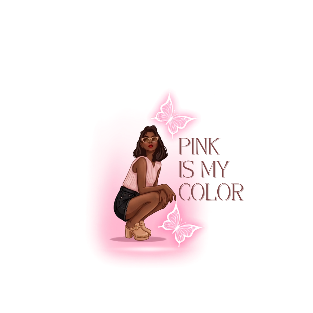 Pink Aesthetic Melanin Queen Art