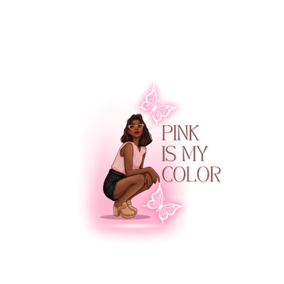 Pink Aesthetic Melanin Queen Art