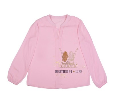 Besties for Life Fashion Illustration PNG