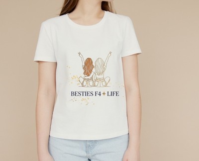 Besties for Life Fashion Illustration PNG