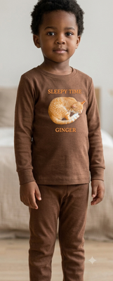 Sleepy Ginger Cat, png Cute, Sleeping, Kitten