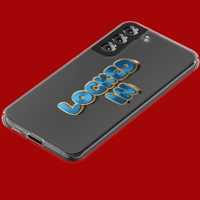 Locked In 3D Bubble Letter PNG FILE