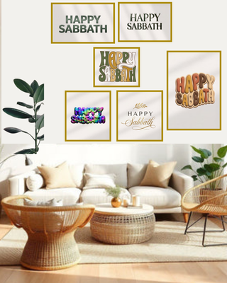 Happy Sabbath ​PNG bundle / Design bundle