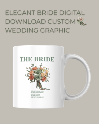 Bridal Party Bouquet PNG Clipart Bundle
