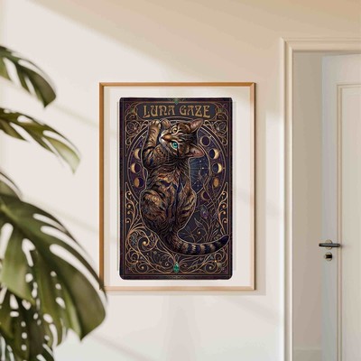 Luna Gaze Cat 2-pack png| Mystic Feline Art