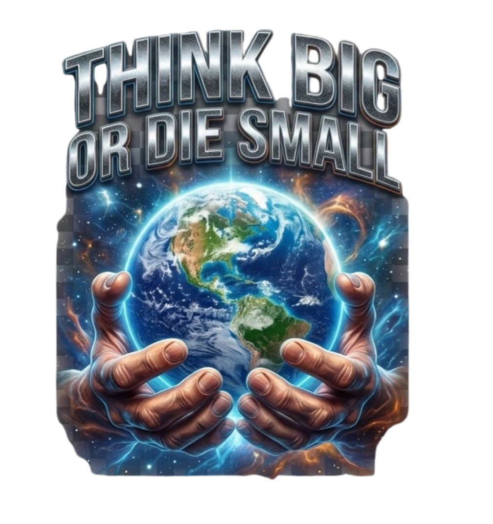 Think Big or Die Small Clipart PNG
