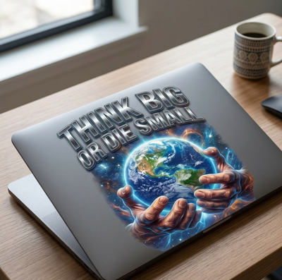 Think Big or Die Small Clipart PNG