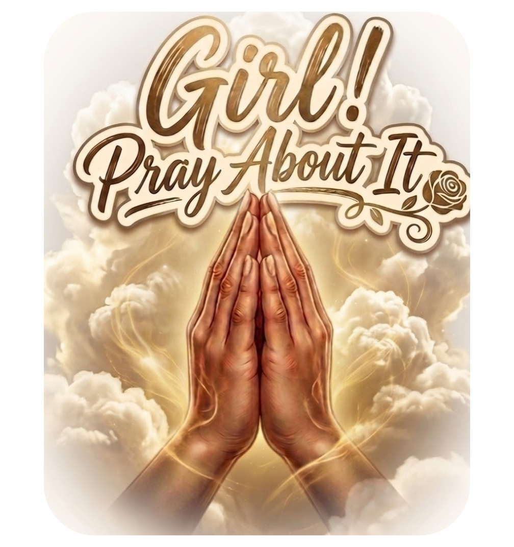 Girl Pray About It Christian Clipart