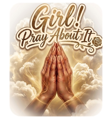 Girl Pray About It Christian Clipart
