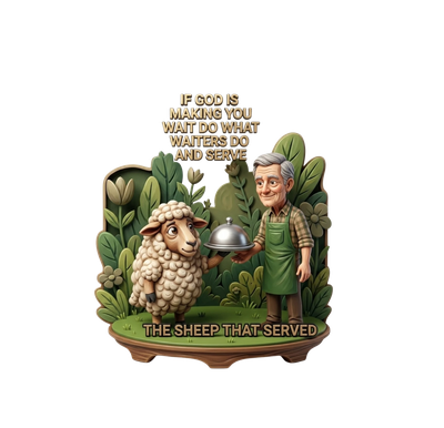 The Sheep that served Christian Clipart png