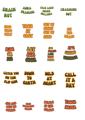 Slang Sticker Bundle | Glam
