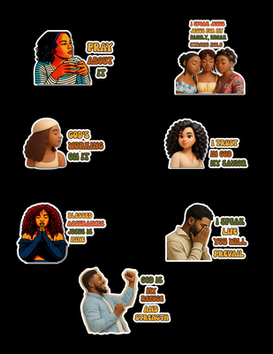 GLBAM Faith-Based Sticker sheet Bundle