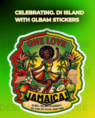 GLBAM JAMAICAN ART STICKER BUNDLE