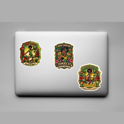 GLBAM JAMAICAN ART STICKER BUNDLE
