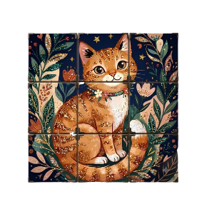 GLBAM ginger cat sticker sheet