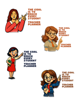 GLBAM Teacher Planner Sticker Pack.