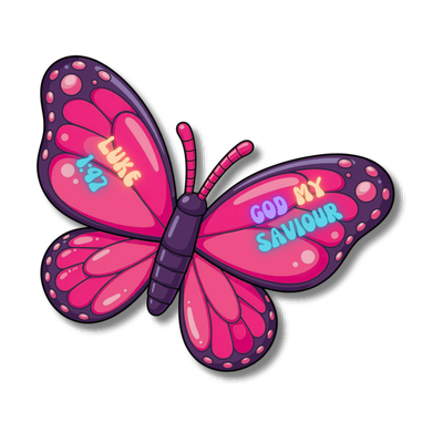 GLBAM Christian Butterfly stickers bundle digital