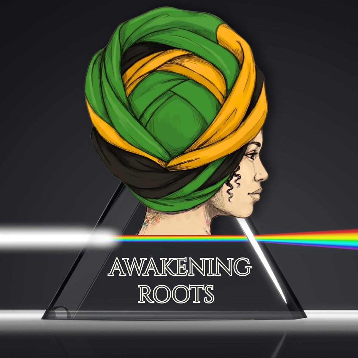 Jamaican Flag Headwrap Art PNG Print