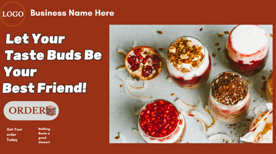 Sweet Treats Canva Landing Template.