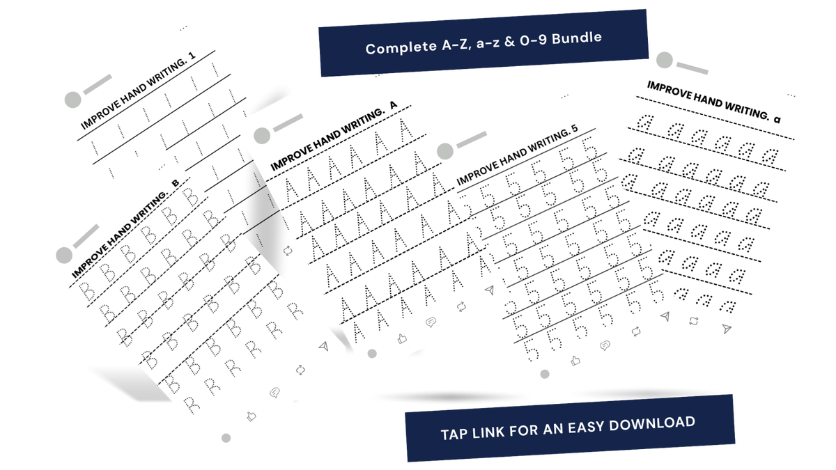 Preschool Alphabet & Number Tracing set
