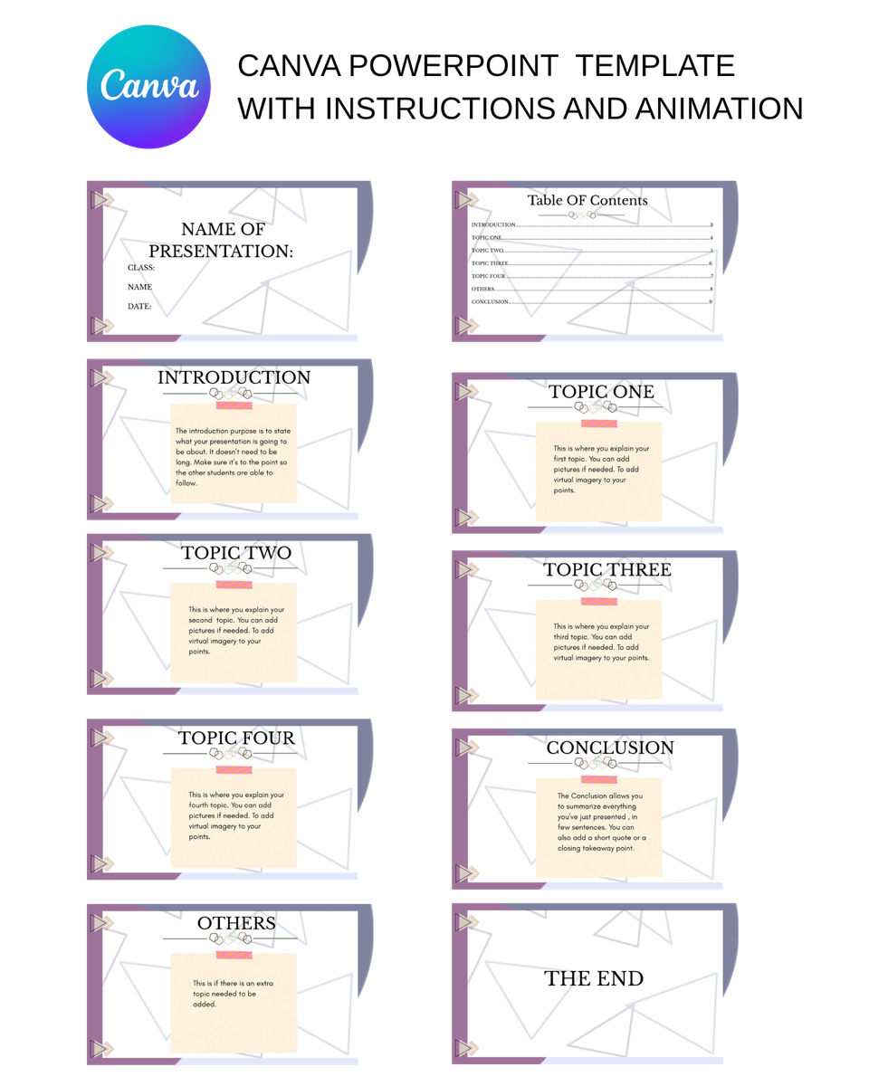 Editable Canva PowerPoint Template