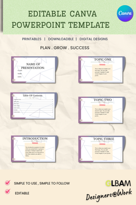 Editable Canva PowerPoint Template