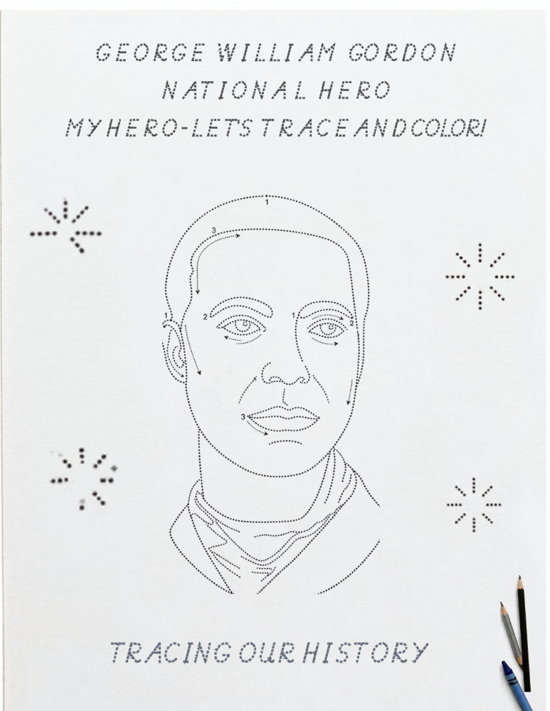 Tracing Jamaican Heroes Worksheets