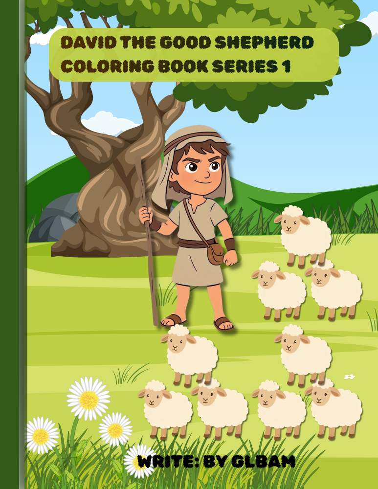 David the Shepherd Coloring pdf print