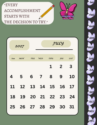 Monthly Planner and Note Pages 2027 PDF