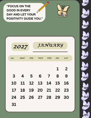 Monthly Planner and Note Pages 2027 PDF