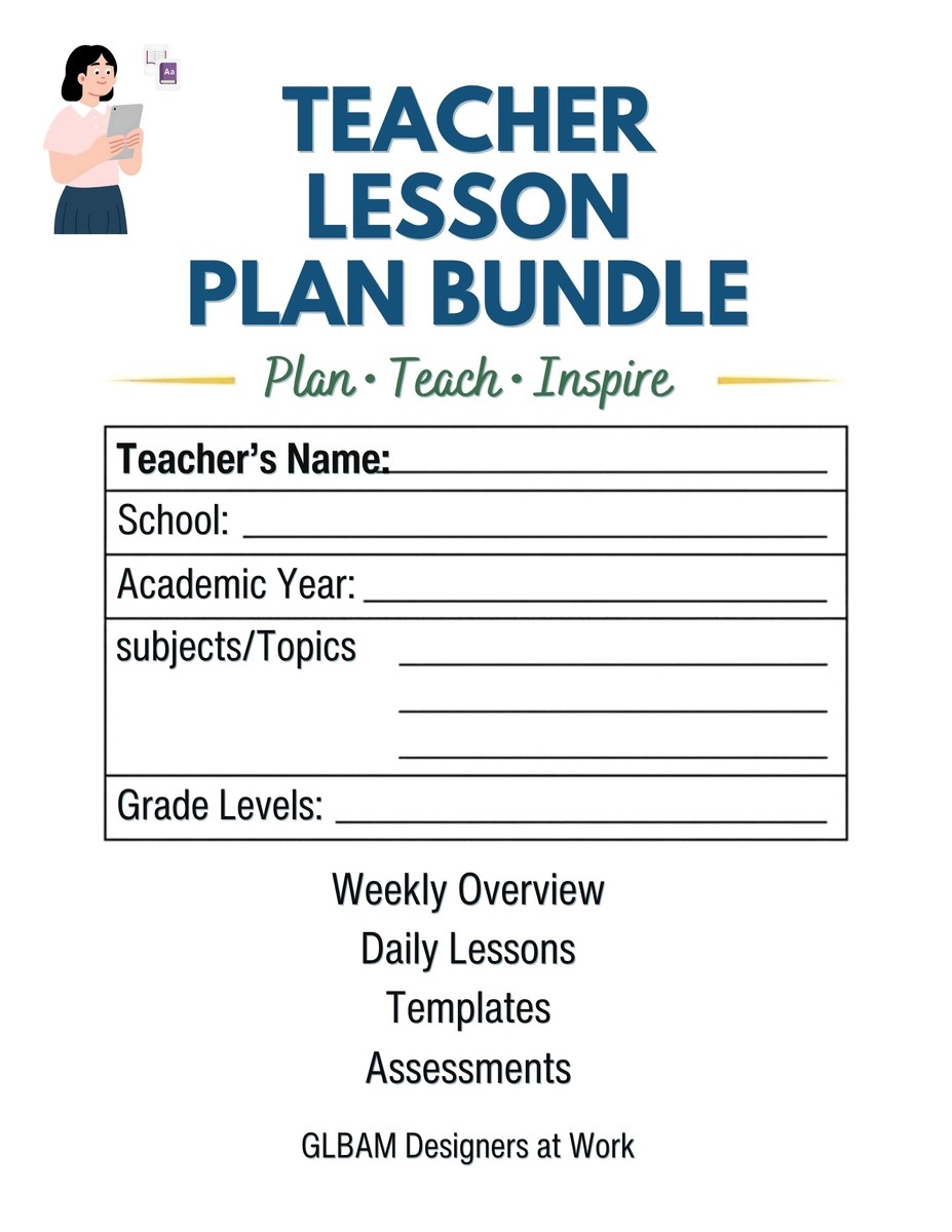 Teacher Lesson Plan Template canva