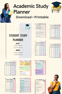 Student Study Planner PDF Printable