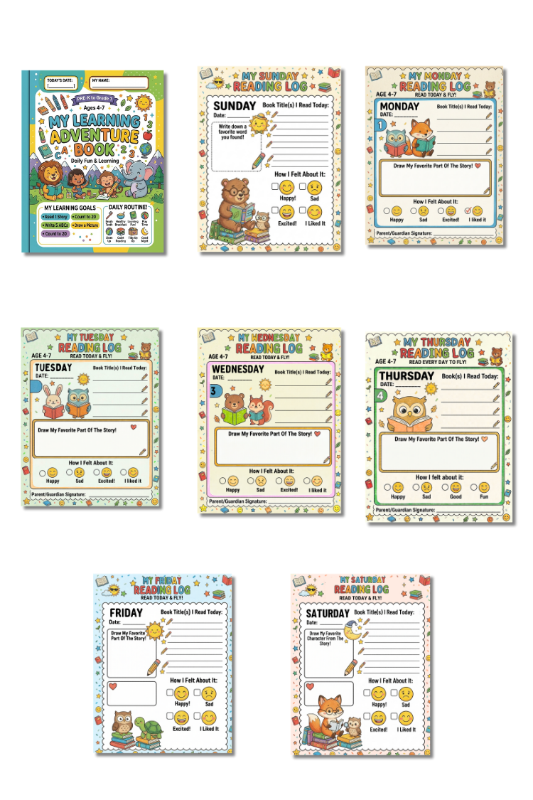 Kids Learning Activity Book Ages 4 to 7