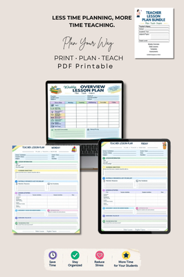 Teacher Lesson Plan PDF printable