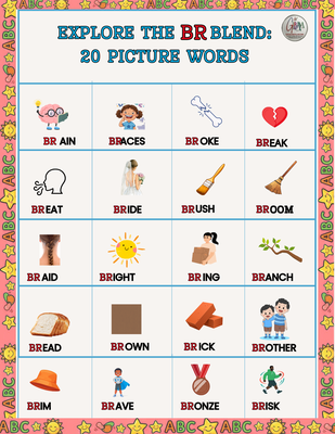 BR blend picture words PDF print