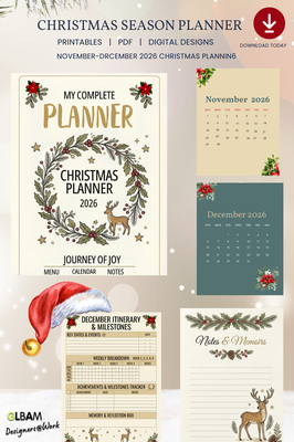 Christmas Planner Printable PDF 2026