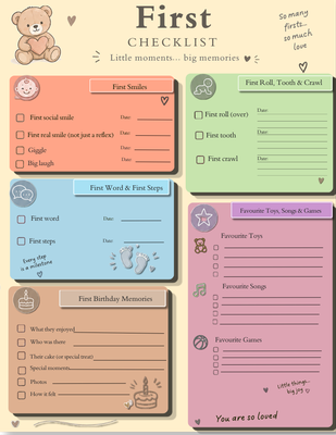 Baby's Journey & Milestone Planner